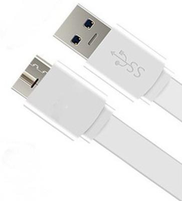 China White Flat Cable USB 3.0 MALE to Micro for Samsung Galaxy S5 for sale