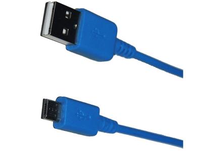 China Blue USB2.0 Charge & Transfer Data Cable to Micro 5 Pin Connector Cable for sale