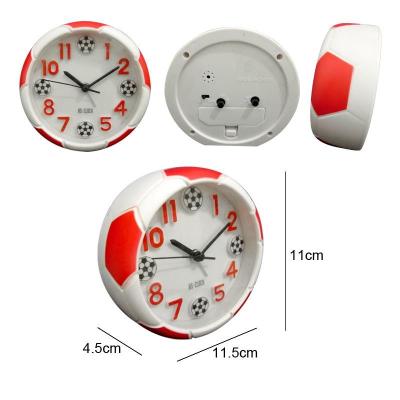 China Mini Round Football Shape Alarm Clock for sale