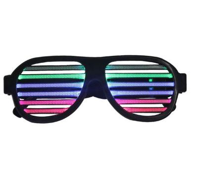 China LED musical shades Sound & Music Active LED Party GLOW Glasses with USB Charger Cable for sale