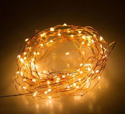 China 10M / 10 Micro LEDs Battery Powered  Long Ultra Thin Copper Wire String Light, Decor Rope Light with Remote Control for sale