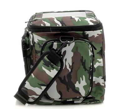 China 600D Polyester Camo Color Fishing Bag with 3.6W Solar Panel And 2200mAh Back-up Battery for sale