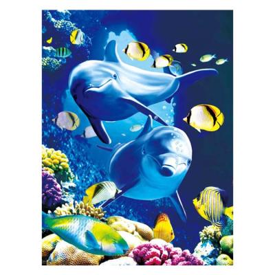 China China Zebulun 3D lenticualr PET 40*30cm 5D sea world lenticular painting poster for home decoration for sale