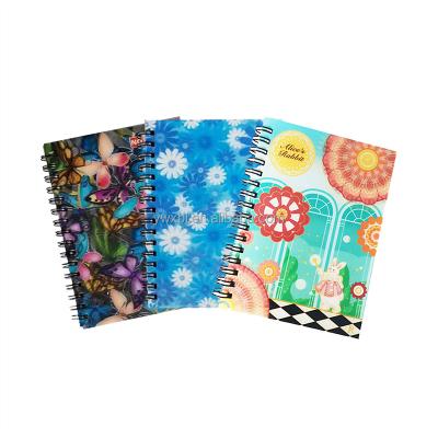 China 3D Zebulun 3D Lenticular Spiral Notebook 15*11cm 80 Sheets For Design Customized Plastic Spiral Notebook for sale