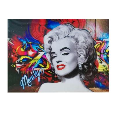 China 3D Wholesale Customize High Quality PET 50*70cm 5D Lenticular 3D Marilyn Monroe Poster For Home Decoration for sale