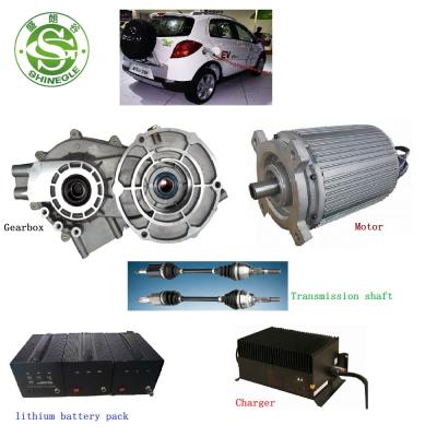 China PMSM electric car conversion kit 30kw ev pmsm motor dc dc converter totally enclosed air condintioning system for sale