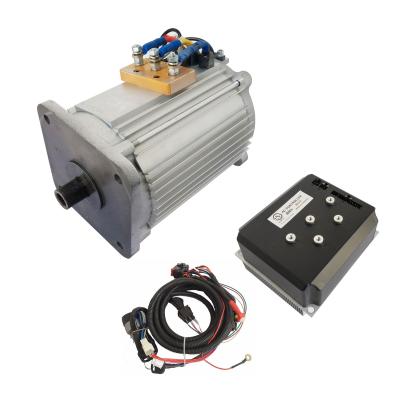 China Feature 3.5kw Fully Enclosed Waterproof AC Motor Drive System For Fully Electric Van Kit Electrico 96v for sale