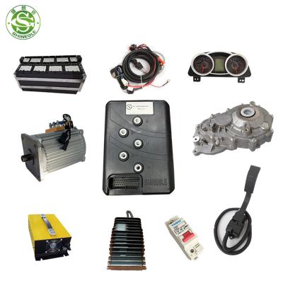 China Shinegle ip67 ac gearbox motor and controller kit ev conversion kit for electric vehicle or boat for sale