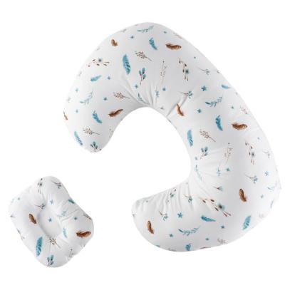 China Anti-Static U-Shape Nursing Pillow Feeding Minky Dimple Fabric Pregnancy Pillow Removable Nursing Pillow for sale