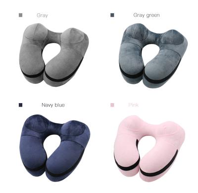 China PORTABLE Quick Skin Pillow Skin Friendly U-shape Design Inflation Comfort Baby Neck Pillow Not Easy To Deform Travel Neck Pillow for sale