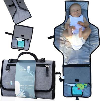 China Detachable Water Resistant Foldable Waterproof Portable Baby Diaper Changing Pad To Clean With Internal Baby Diaper Mat for sale