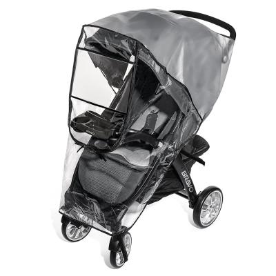 China Premium Eco-Friendly Stroller Rain Cover Weather Shield, Easy In/Out Zipper Rain Cover Waterproof Universal Child Car Accessories for sale