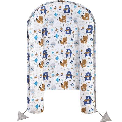 China Durable+Adjustable+Mobile Organic Fabric Baby Cotton+Minky Detachable Baby Nest Set Dimple Fabric Bumper Bed Baby Nest for Newborn for sale