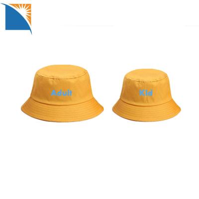 China Picture School Bucket Hat Children Kids Blank Hat Bucket Camp Student Yellow Bucket Hat for sale