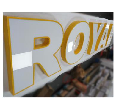 China Buildings Exterior Use Galvanized Sheet Led Signs Channel Letter ROYAL for sale