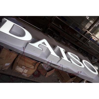 China Buildings Use Stainless Steel Signs Outdoor Led Channel Letter DAISO for sale