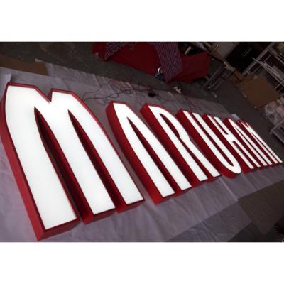 China Buildings Use Stainless Steel Signs Outdoor Led Channel Letter MARUHAN for sale