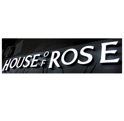 China Exterior Buildings Use Galvanized Sheet Led Signs Channel Letter ROSE HOUSE for sale