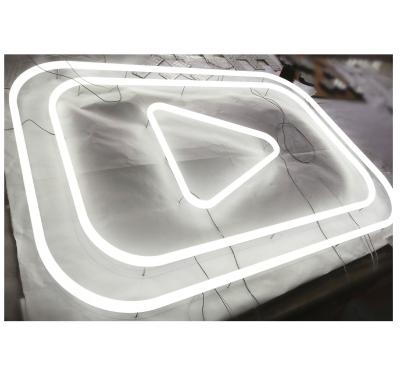 China Acrylic Illuminated Buildings Characters Channel Letter Sign Marquee Neon Light Electronic Sign for sale