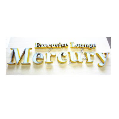 China Acrylic Luminous Signs Buildings Interior Illuminated Characters Channel Letter Executive Lounge Mercury for sale