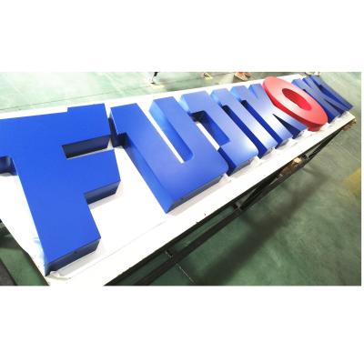 China Buildings Stainless Steel Edge Letter Sign Channel Letter Sign Marquee Flat Electronic Letters LED Illuminated for sale