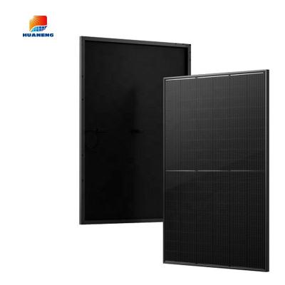 China Huaneng all black monocrystalline solar panel 320w 166mmx166mm of 440w 450w 460w 450w 550w for sale