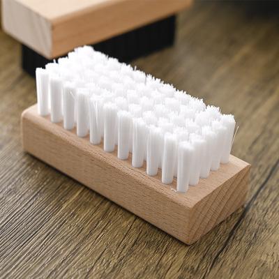 China Sneaker home cleaning brush for shoe (beech wood handle) for sale