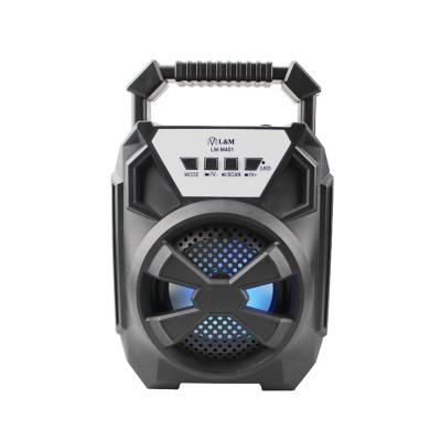 China FM RADIO Wireless USB TF CARD Support 4inch Tooth Radio Wireless Speaker for sale