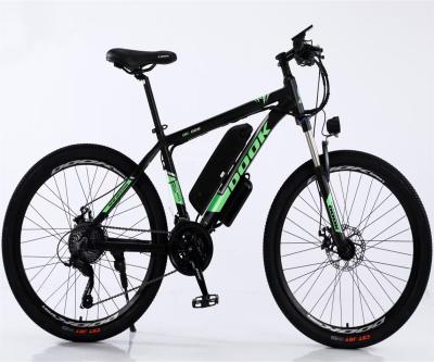 China HUAQIA alloy mountain aluminum electric bicycle with 36V 250W motor 26 inch tire lithium battery HQEM-602 for sale