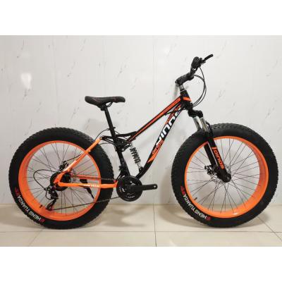 China Wholesale Cheap Adult MTB Moutain HUAQIA Fat Tire Bicycle For Sale 26x4.0 Aluminum Pedal Fat Bike Snow Bike for sale