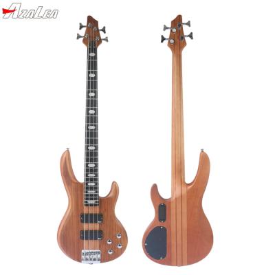 China Solid Wood 24 Fret Acrylic Dots Electric Bass Guitar 4 Strings for sale