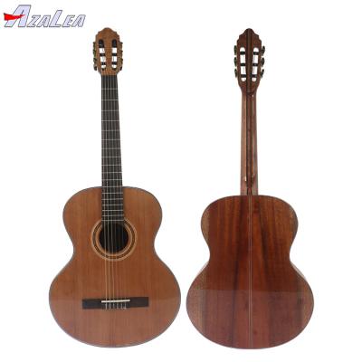 China Best 4/4 Inch Solid Size Cedar 39 Good Price All Solid Mahogany Wood Guitar Handmade Classical Guitars for sale