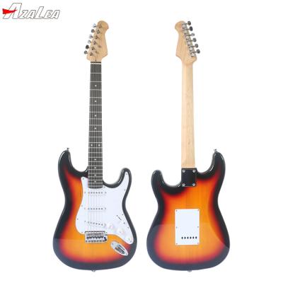 China Cheap Basswood Musical Instruments Stratocaster Electric Guitar ST Type for sale