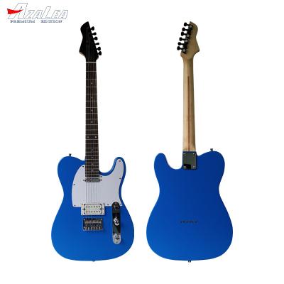 China Uncommon Solid Wood China Manufacturer Factory Price OEM Reverse Headstock Strings Machine Head TL Black Color Diecast Electric Guitars for sale