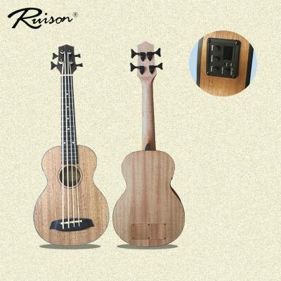 China 30 Inch Mahogany China Made EQ Equalizer Bass Ukulele Electric Guitar Ukelele for sale