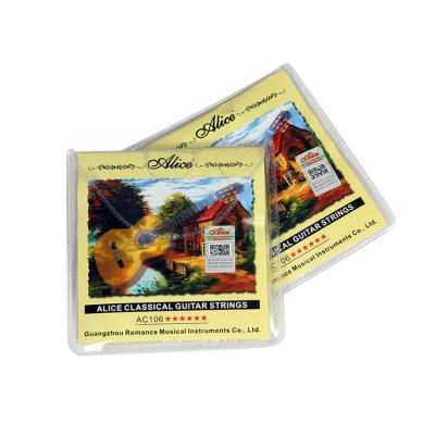 China Nylon Strings A106 Series Alice Nylon Guitar Strings Classic Cheap Price For Sale for sale