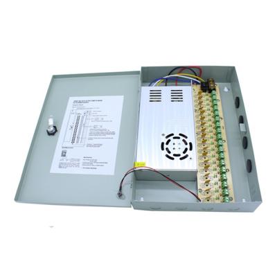 China 10A 20A 30A 20 Amp Switch Mode SMPS Price Centralized DC 20amps 12V Metal Camera Power Supply Distributed Open Box For CCTV 23*20*5CM for sale