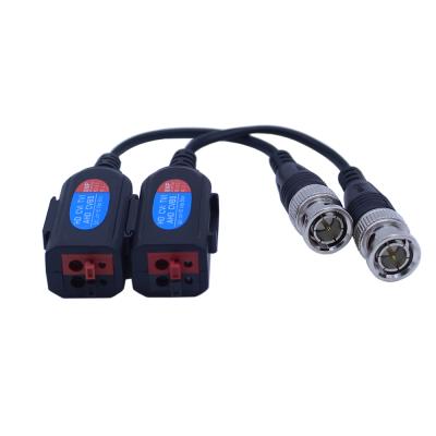 China Passive CCTV System 1CH BNC To IP RJ45 Converter Press Type Interlocking HD 8MP Video Balun for sale