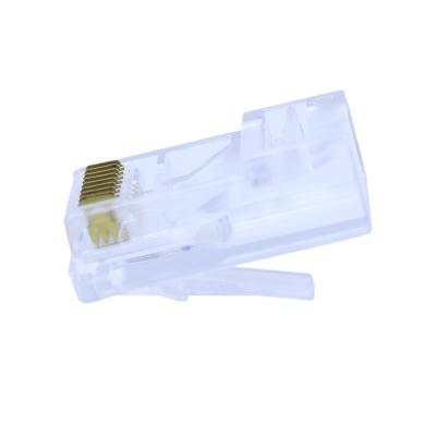 China UTP CAT5 Cable FTP Cat5e CAT6 RJ45 RJ45 Connector For Network Cable Solid Stranded 8P8C Gold Plated RJ45 Jack Plug Network With UTP for sale