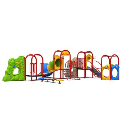 China Galvanized High Quality Plastic Pipe+LLDPE Kids Outdoor Playground For School for sale