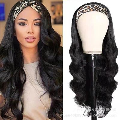 China 22 inch good quality virgin hair body wave. Body Length Hair Wave 100% Headband Wigs for sale