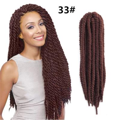 China Women Wholesale Customized Spring Passion Twist Crochet Box Braid 22 Inch African Wigs For Women LOW MOQ for sale