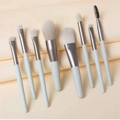 China Angular Blush Cute Candy 8pcs Makeup Brush Set With PU Bag With Synthetic Hair Brush Set for sale