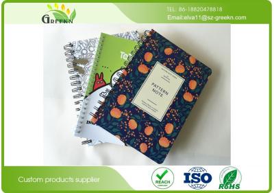 China Schools Customized 70 Gram Printed Spiral Bound Notebook With A4 / A5 Any Size for sale