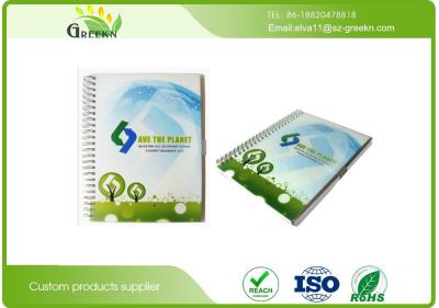 China PVC Cover Material CMYK Printing Spiral Bound Grid Notebook for School Studens for sale