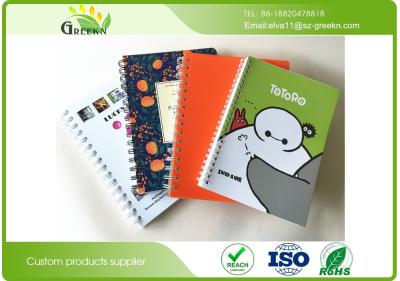 China Promotional Glossy Lamination Personalized Spiral Notebooks Recycled CMYK Printed OEM for sale