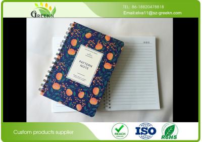 China Plastic Paper Double Spiral Bound Notebook With Elastic Band Spiral Ring for sale