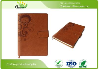 China Eco Friendly A4 A5 Size Recycled Custom Embossed Notebook For School / Office Using for sale