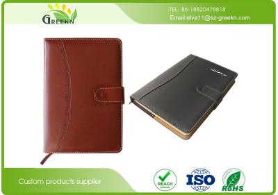 China A4 / B5 / A5 Custom Embossed Notebook , Recycled Materials Personalised Leather Notebook  for sale