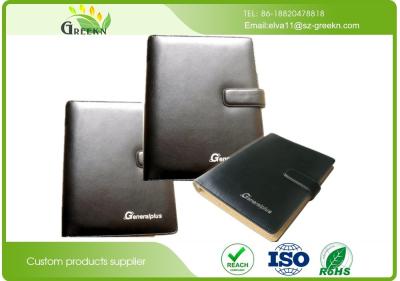 China Soft Cover Leather Multifunction Pockets Loose Leaf Notebook for Promotional / Business for sale